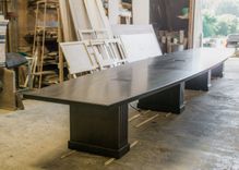 Boat Shaped Solid Wood Conference Table 1 small