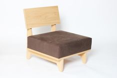 Red Oak Lounge Chair And Ottoman 2 small