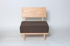 Red Oak Lounge Chair And Ottoman 3 small