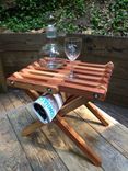 Folding Redwood Side Table 1 small