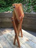 Folding Redwood Side Table 2 small