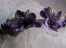 Custom Designed Flower Wedding Headband 2 small