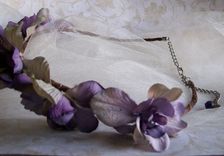 Custom Designed Flower Wedding Headband 4 small