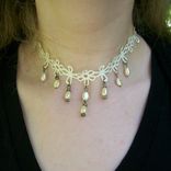 Pearl Bridal Choker Necklace 2 small