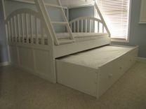 Queen And Xl Twin Bunk Bed With Full Trundle 5 small