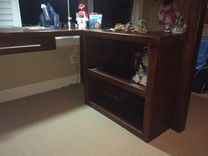Maple Loft Bed With Desk And Book Shelves 4 small