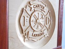 Personalized Firefighter Plaque 2 small