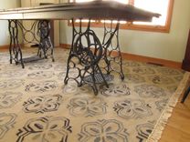 Rustic Expanding Dining Room Table 2 small