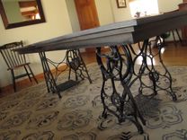 Rustic Expanding Dining Room Table 4 small