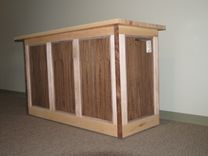 Maple And Walnut Butcher Block Island 2 small