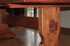 Trestle Style Dining Table 3 small