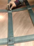 Craftsman Style Copper Hood With Forged Steel Strapping 3 small