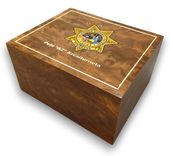 50 Count Custom Humidor In Walnut Made In The U.S. Free Engraving And Shipping. 1 small