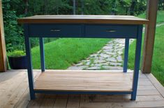 Kitchen Island Butcher Block 1 small