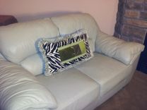 Zebra Fabric Lumbar Pillow With A Two Layers Trim 1 small