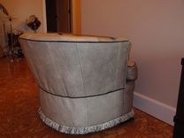 Leather Small Chair In As If The Skin Of An Elephant 5 small