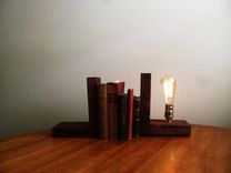 Barnwood Edison Bookend Table Lamp 1 small