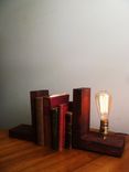 Barnwood Edison Bookend Table Lamp 2 small
