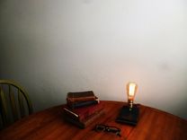 Barnwood, Table Lamp, Edison Lamp, Edison Light, Pair Table Lamps, Edison Bulb, Edison Table Lamp 2 small