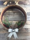 Wine Barrel Wall Door Hanger Holiday Wreath - Vairaa - Retired Ca Wine Barrel 3 small