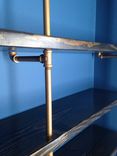 Industrial Pipe Shelving Bookcase With Desk 2 small