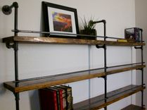 Industrial Pipe Shelving With Crossbar, Bar Shelving 3 small