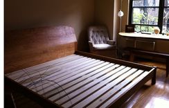 Cherry Bed With Shelves 1 small