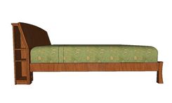 Cherry Bed With Shelves 2 small
