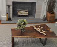 Live Edge Walnut Coffee Table. 1 small