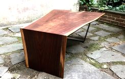 Live Edge Walnut Coffee Table. 4 small