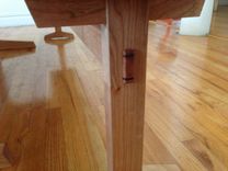 Cherry Trestle Table And Benches 3 small