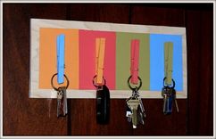 Wall Key Holder, Key West Style. 2 small