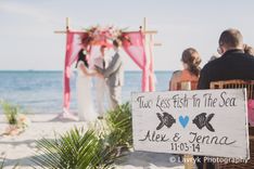 Beach Wedding Decor. Two Less Fish In The Sea. 4 small