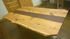 Reclaimed, Domestic Oak And Walnut Dining/Conference Table 1 small