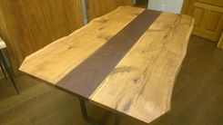 Reclaimed, Domestic Oak And Walnut Dining/Conference Table 2 small