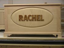 Oak Blanket Chest With Name 4 small