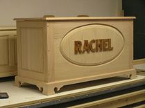 Oak Blanket Chest With Name 5 small