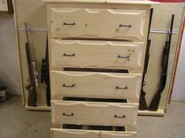 Rustic Pine Dresser With Gun Storage 1 small