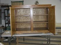 Oak And Oak Beadboard Kitchen Island 5 small