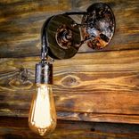 Custom Industrial Contemporary Rustic Metal Wood Led Incandescent Sconce Light Design 1 small