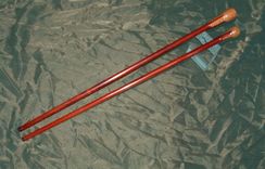 His And Hers Hand-Turned Walking Canes (Bloodwood And Lacewood With A Touch Of Ebony) 3 small