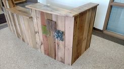 Reclaimed Wood And Steel Reception Desk 2 small