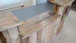 Reclaimed Wood And Steel Reception Desk 3 small