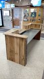 Reclaimed Wood And Steel Reception Desk 4 small