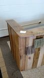 Reclaimed Wood And Steel Reception Desk 5 small