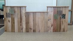 Reclaimed Wood And Steel Reception Desk 6 small