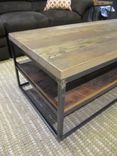 Reclaimed Hardwood Coffee Table In Steel Box Frame 4 small