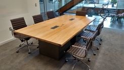 Reclaimed Wood And Steel Industrial Conference Table 1 small
