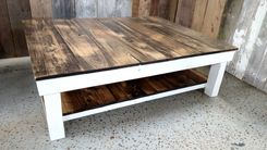 Reclaimedwood Shabby Chic Rustic Coffee Table 3 small