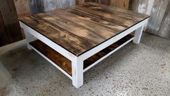 Reclaimedwood Shabby Chic Rustic Coffee Table 4 small
